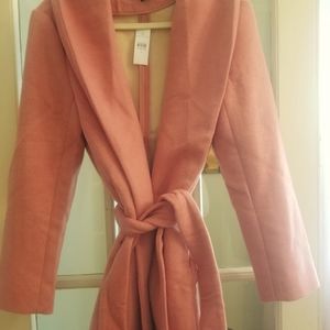 NEW Ann Taylor Wool Blend Peacoat with belt